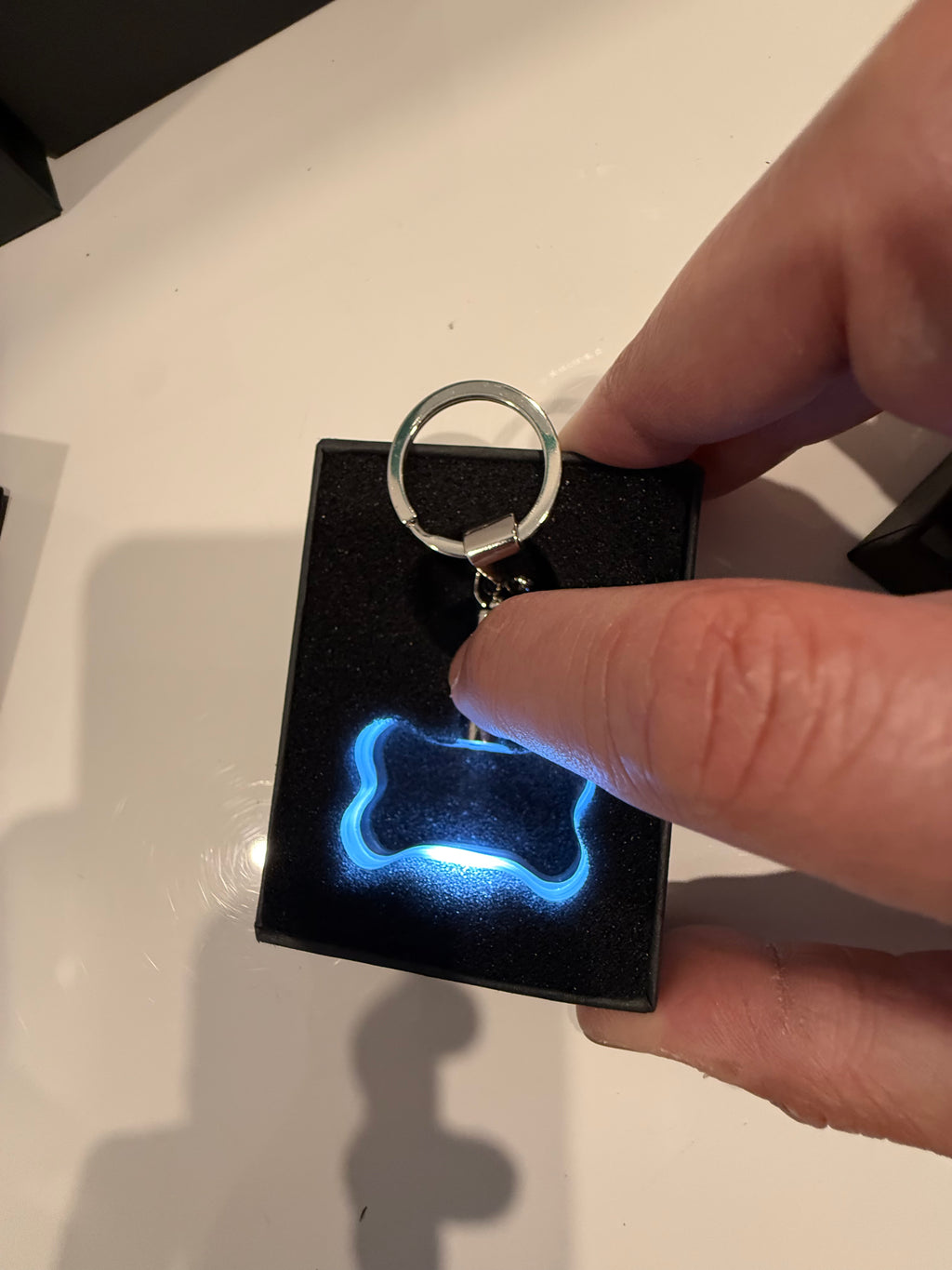 Custom 3D Crystal Keychain (LED Light Up)