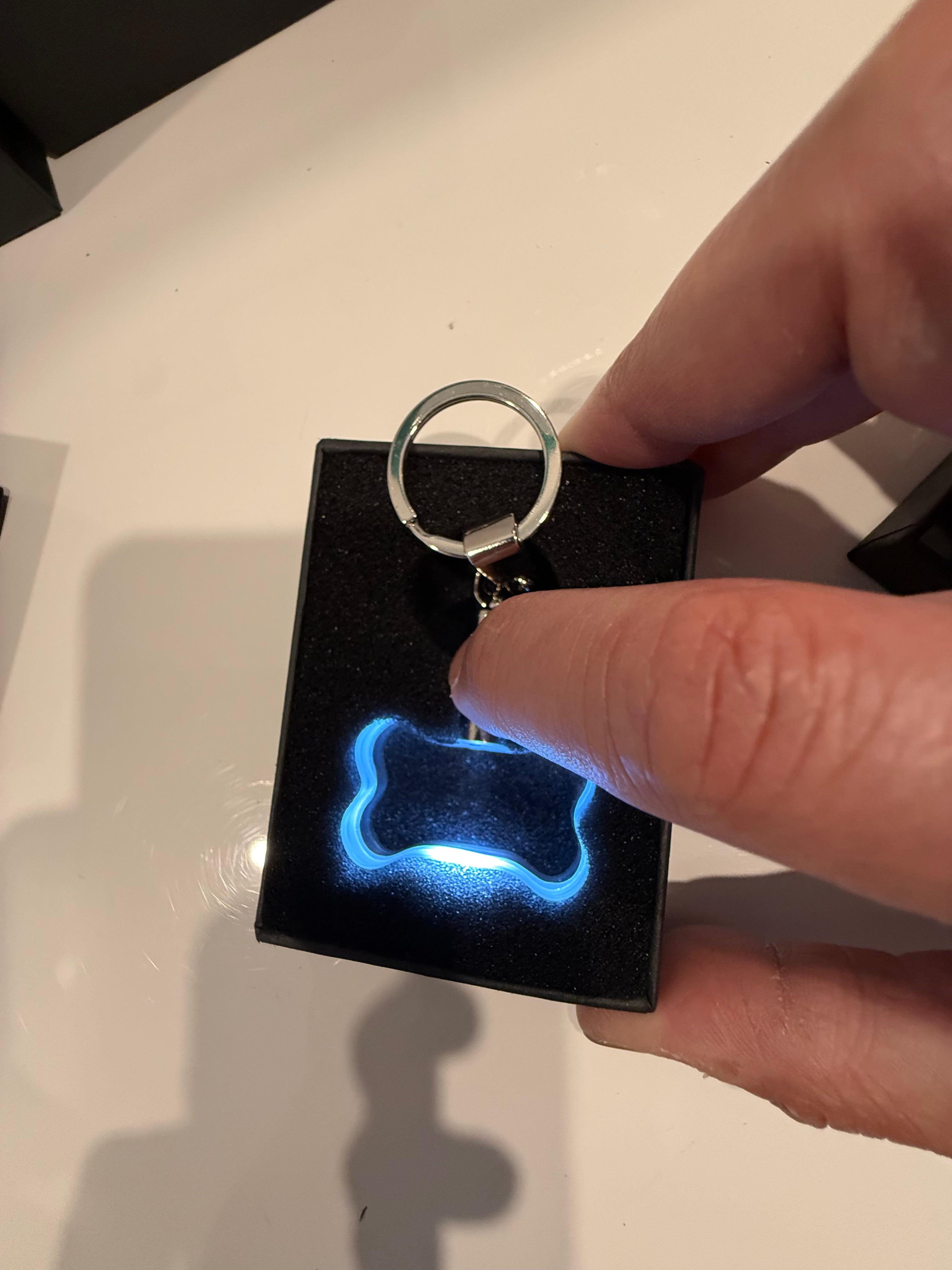 Custom 3D Crystal Keychain (LED Light Up)