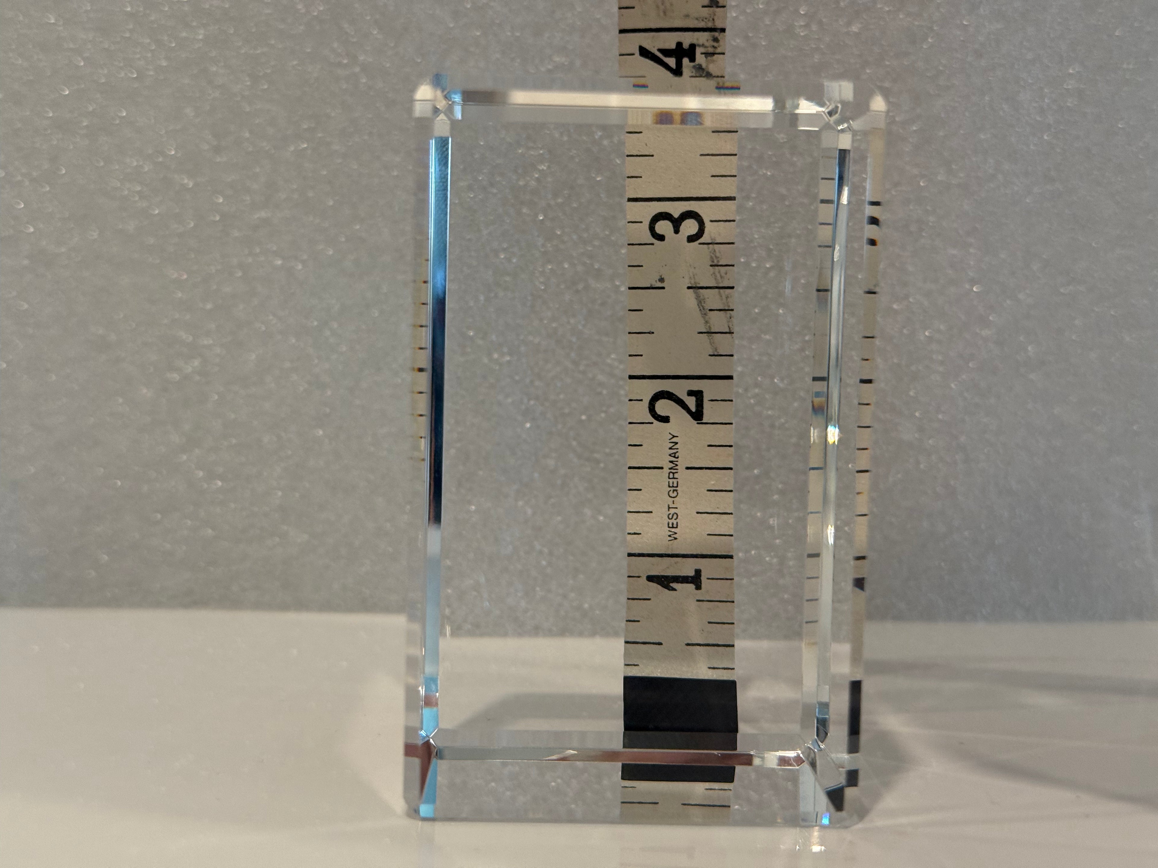 The Faceted Collection: "Prism" Precision-Cut Crystal Block