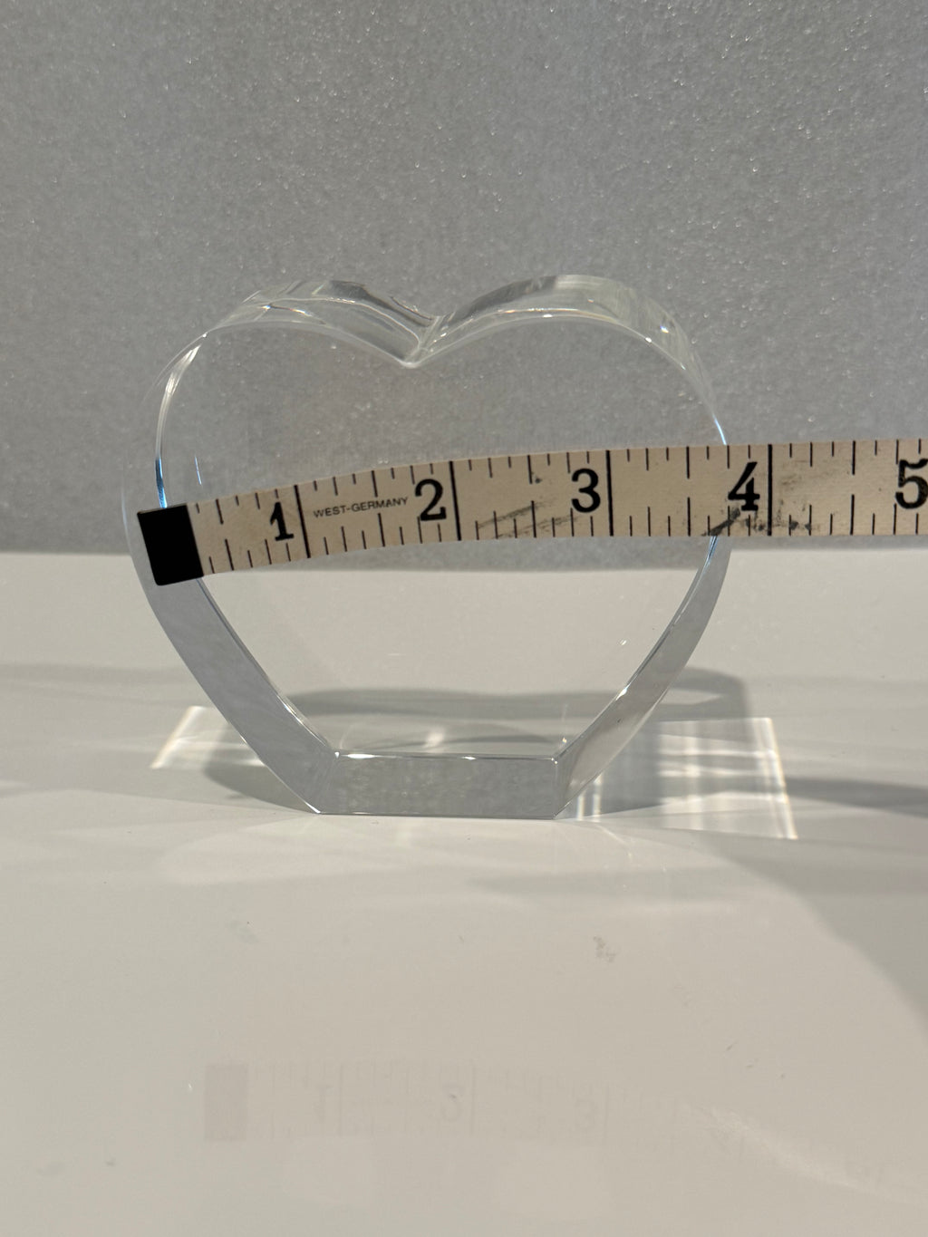 3D Crystal Heart - Custom Laser Engraved
