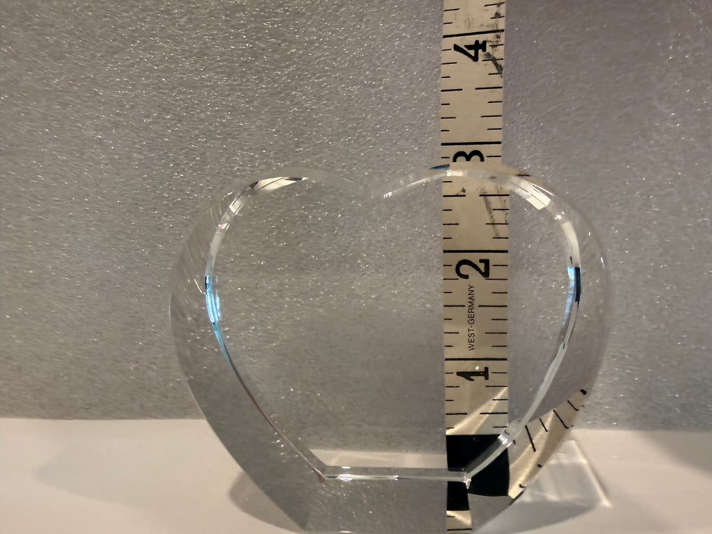 Small 3D Crystal Heart