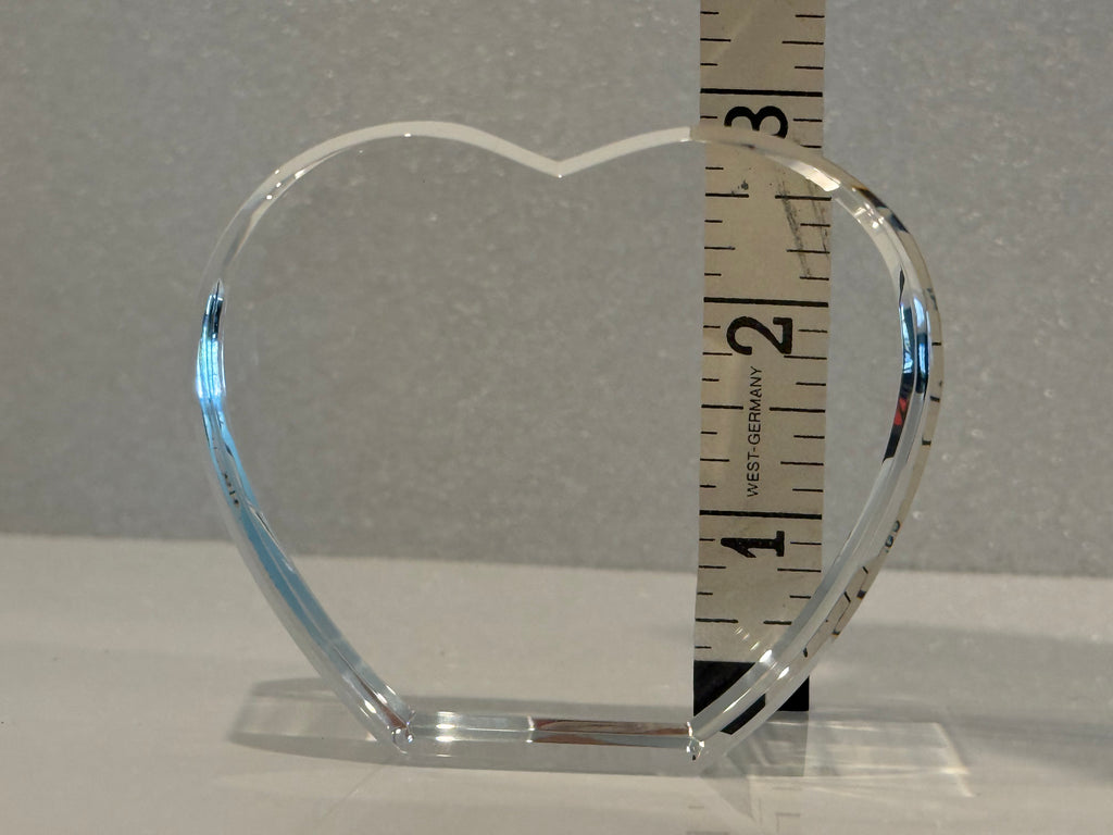 Small 3D Crystal Heart