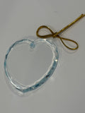 Custom Engraved K9 Crystal Ornaments - Heart & Circle Styles