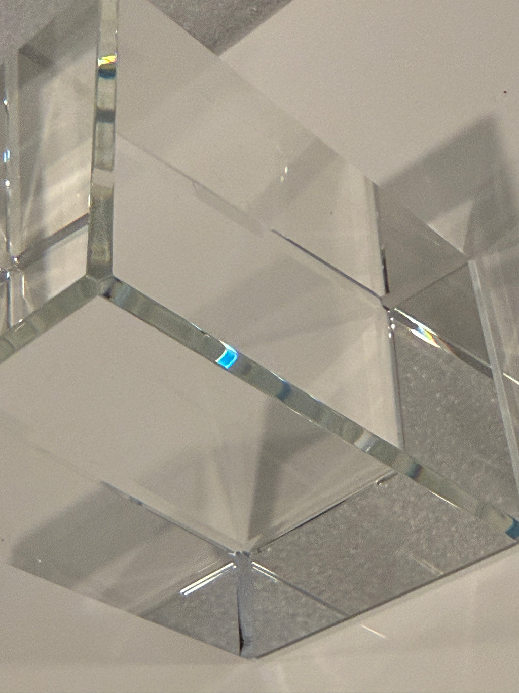 The Faceted Collection: "Prism" Precision-Cut Crystal Block