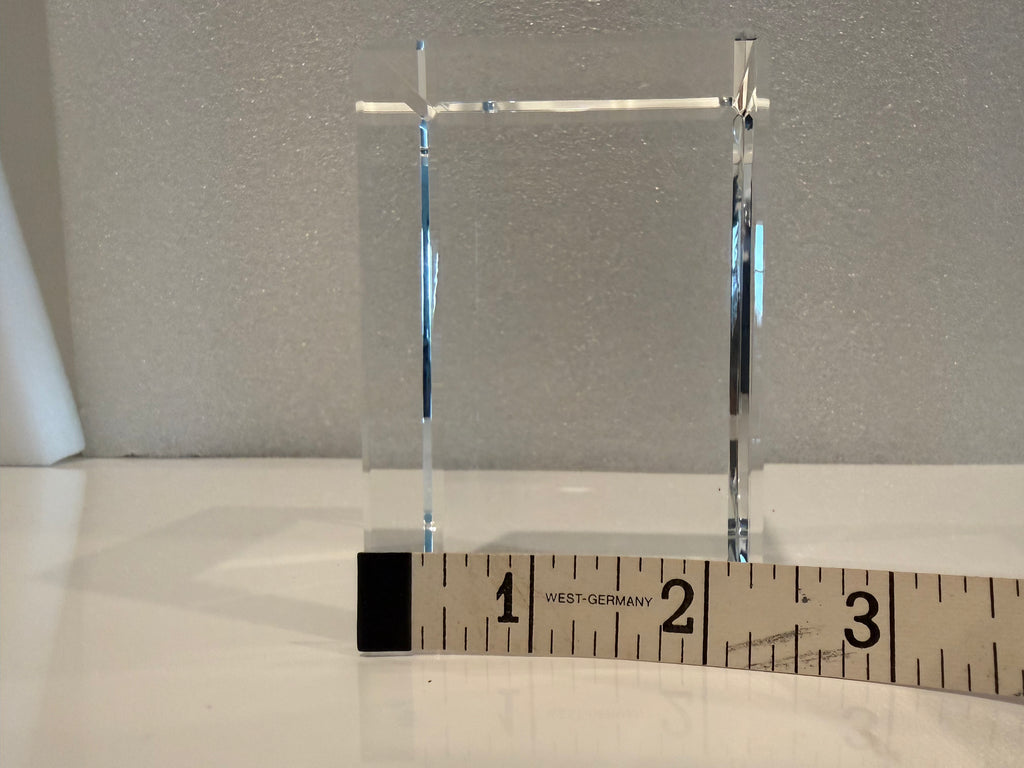 The Faceted Collection: "Prism" Precision-Cut Crystal Block