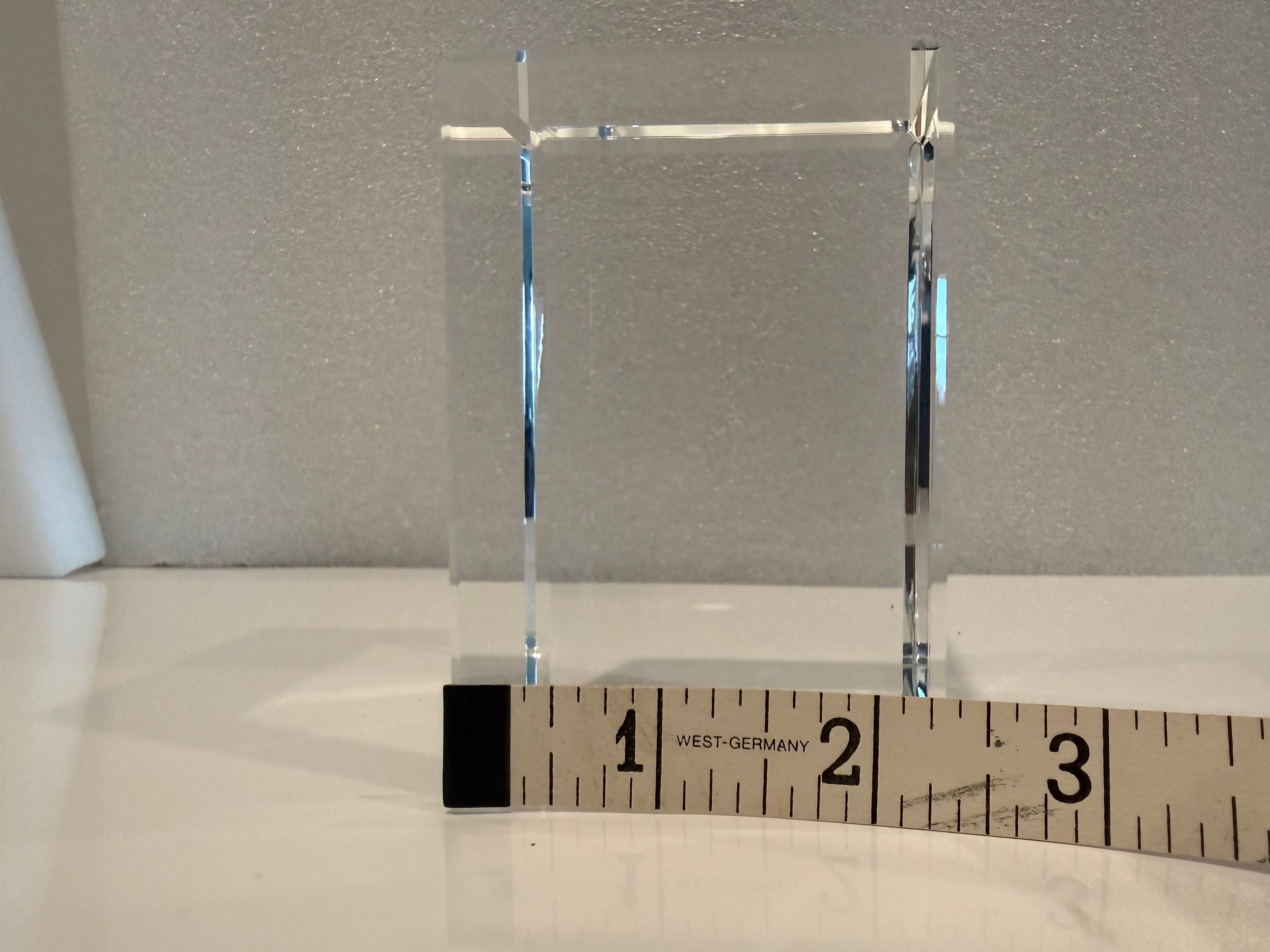 The Faceted Collection: "Prism" Precision-Cut Crystal Block