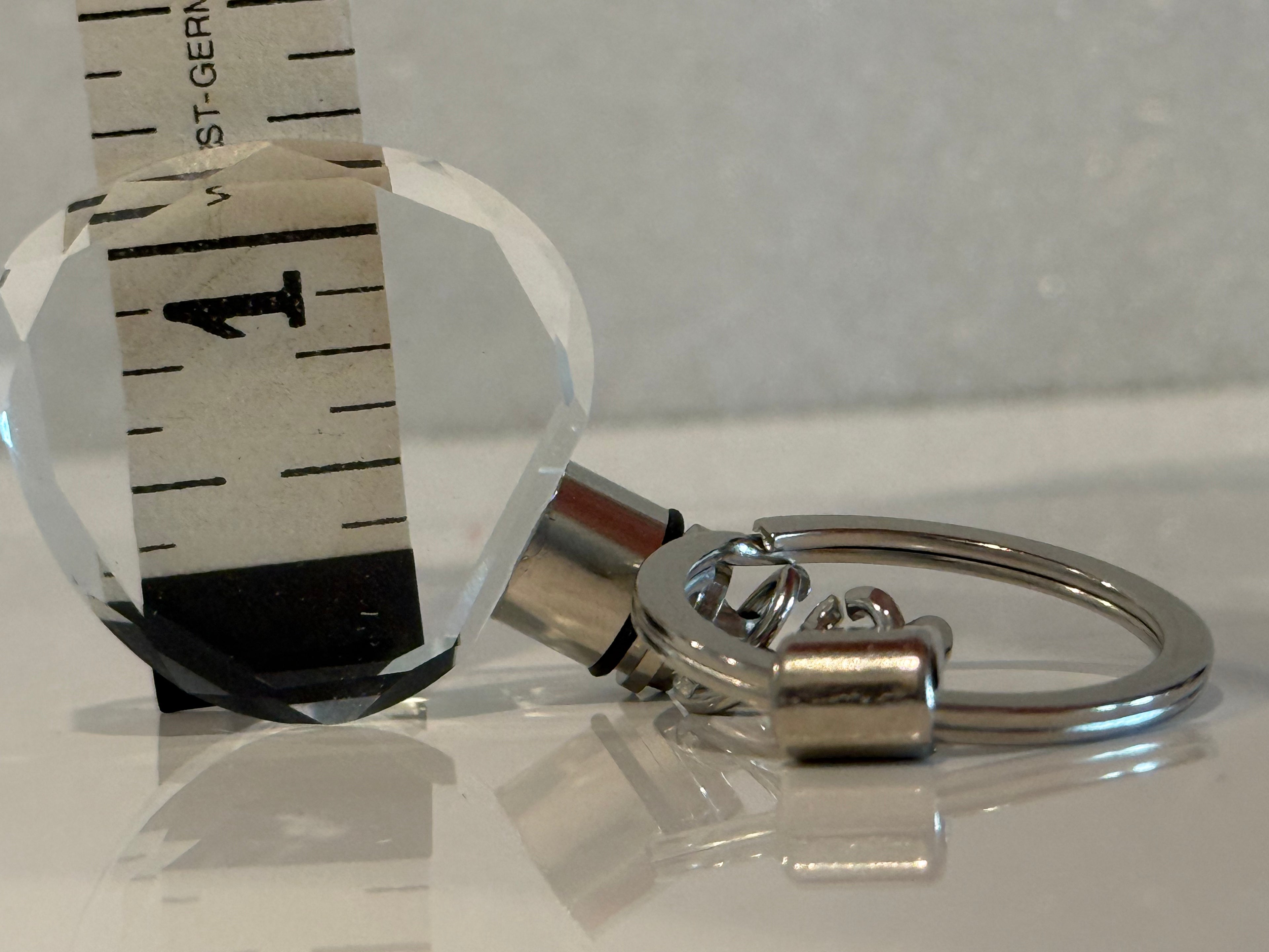 Custom 3D Crystal Keychain (LED Light Up)