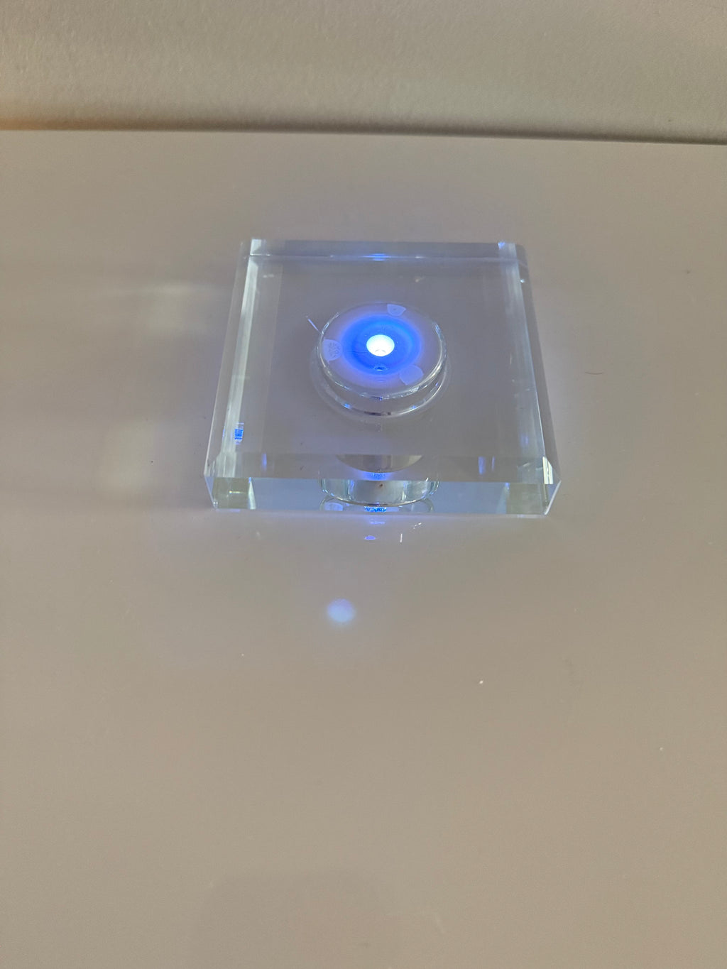 Premium K9 Crystal LED Rechargeable Base (7-Color Multi-Mode)