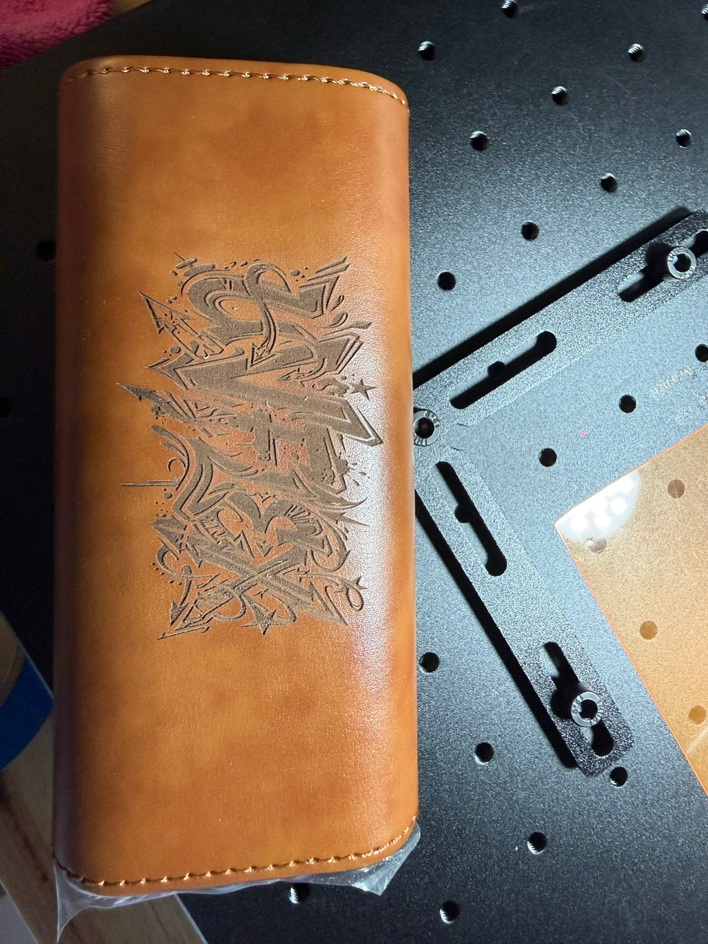 The UV Flex Custom Leather 3-Finger Cigar Case & Cutter