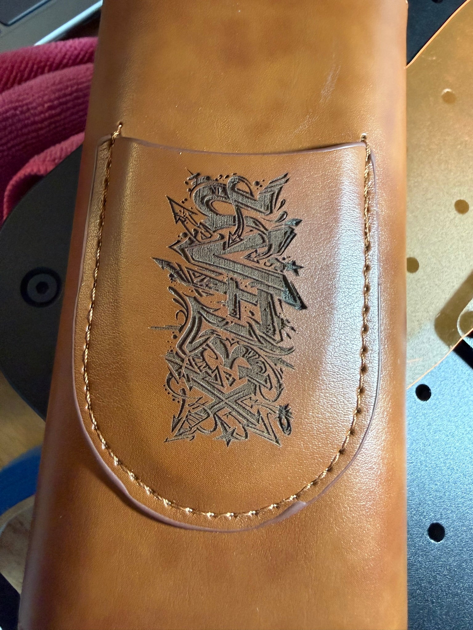 The UV Flex Custom Leather 3-Finger Cigar Case & Cutter