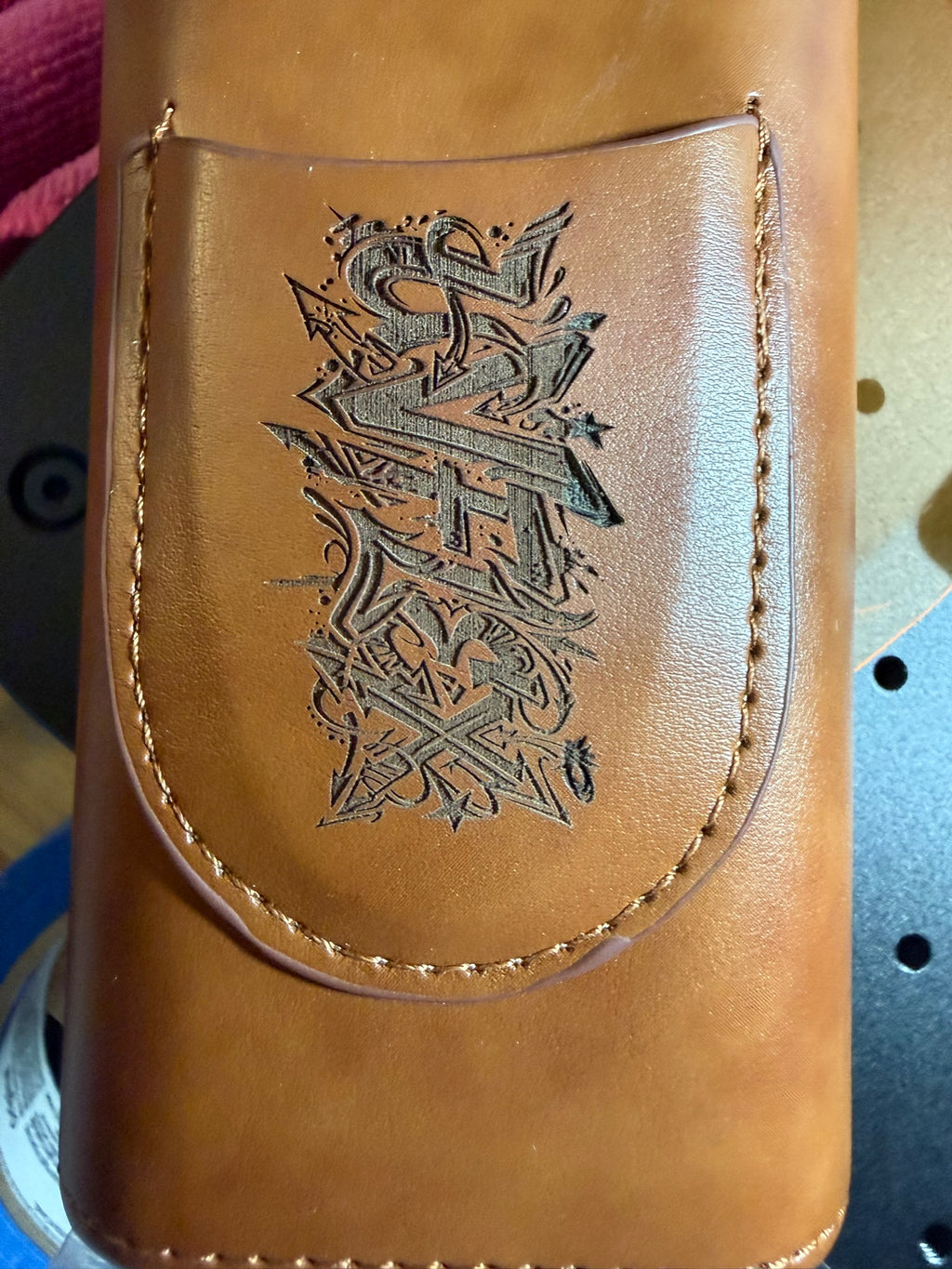 The UV Flex Custom Leather 3-Finger Cigar Case & Cutter