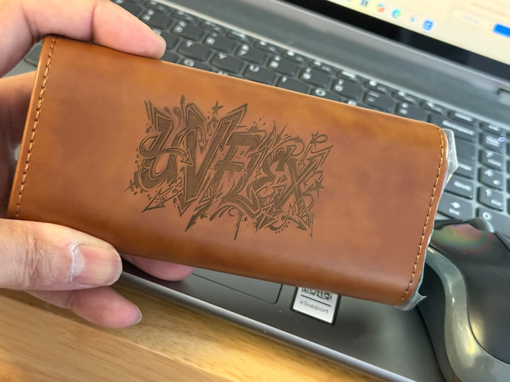 The UV Flex Custom Leather 3-Finger Cigar Case & Cutter