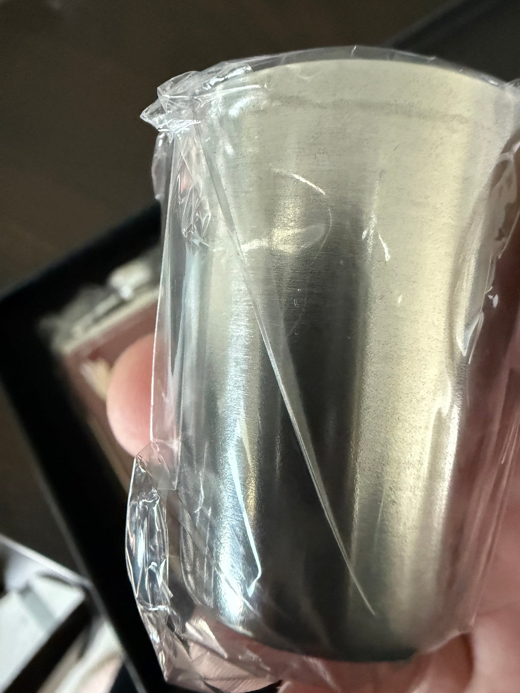 Custom Engraved Leather Wrapped Stainless Steel Flask Set (8oz)
