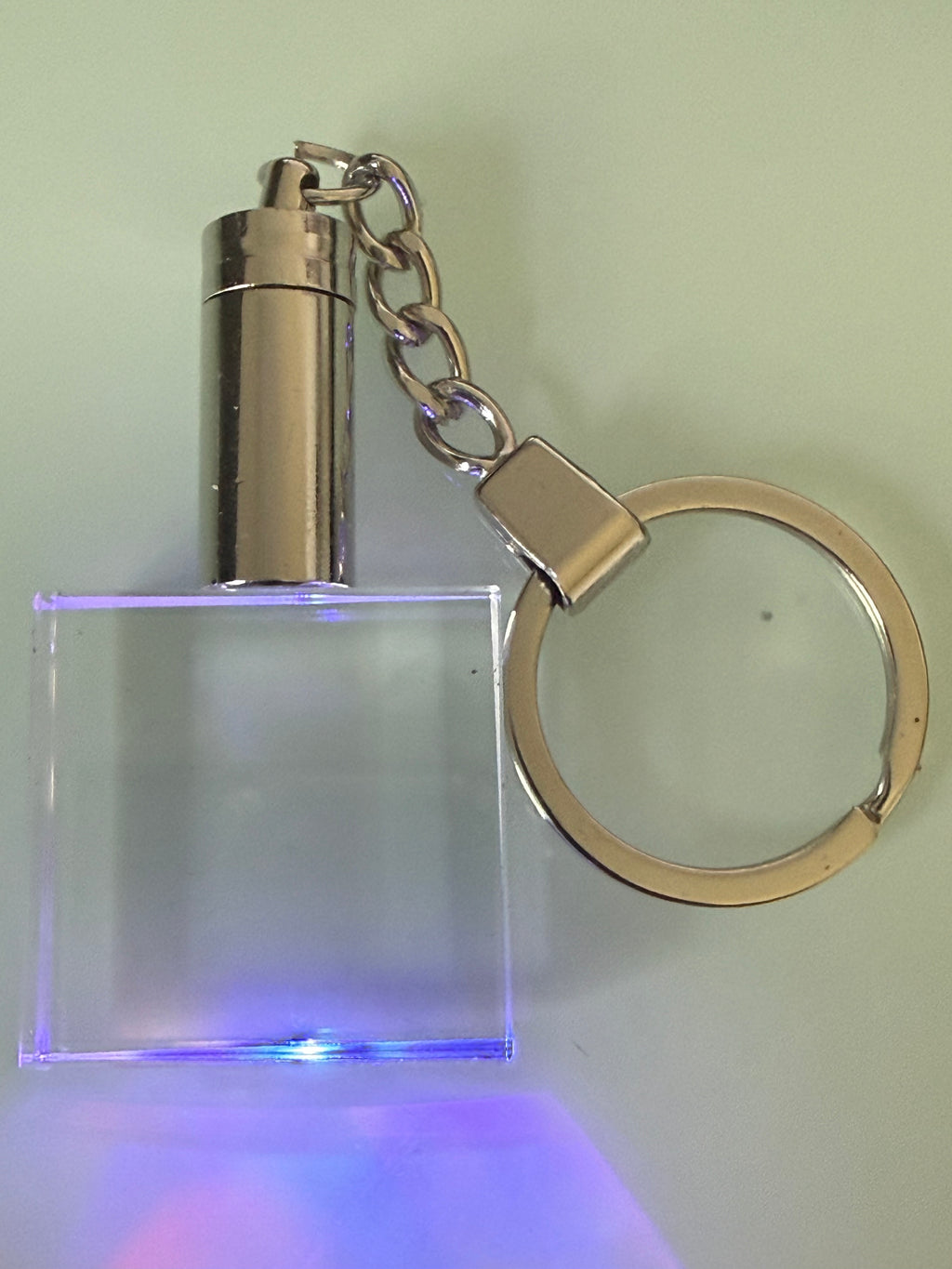 Custom 3D Crystal Keychain (LED Light Up)