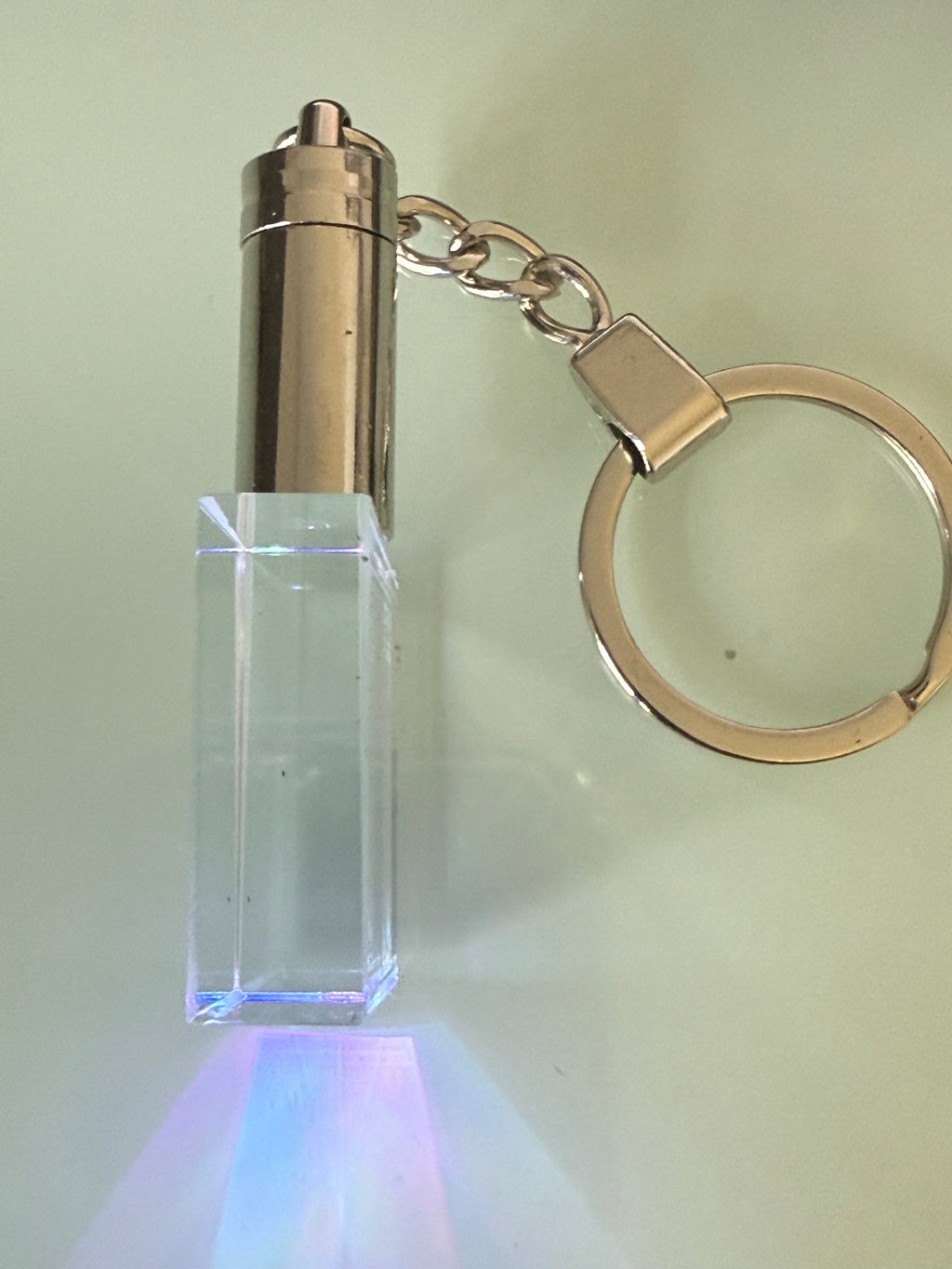 Custom 3D Crystal Keychain (LED Light Up)