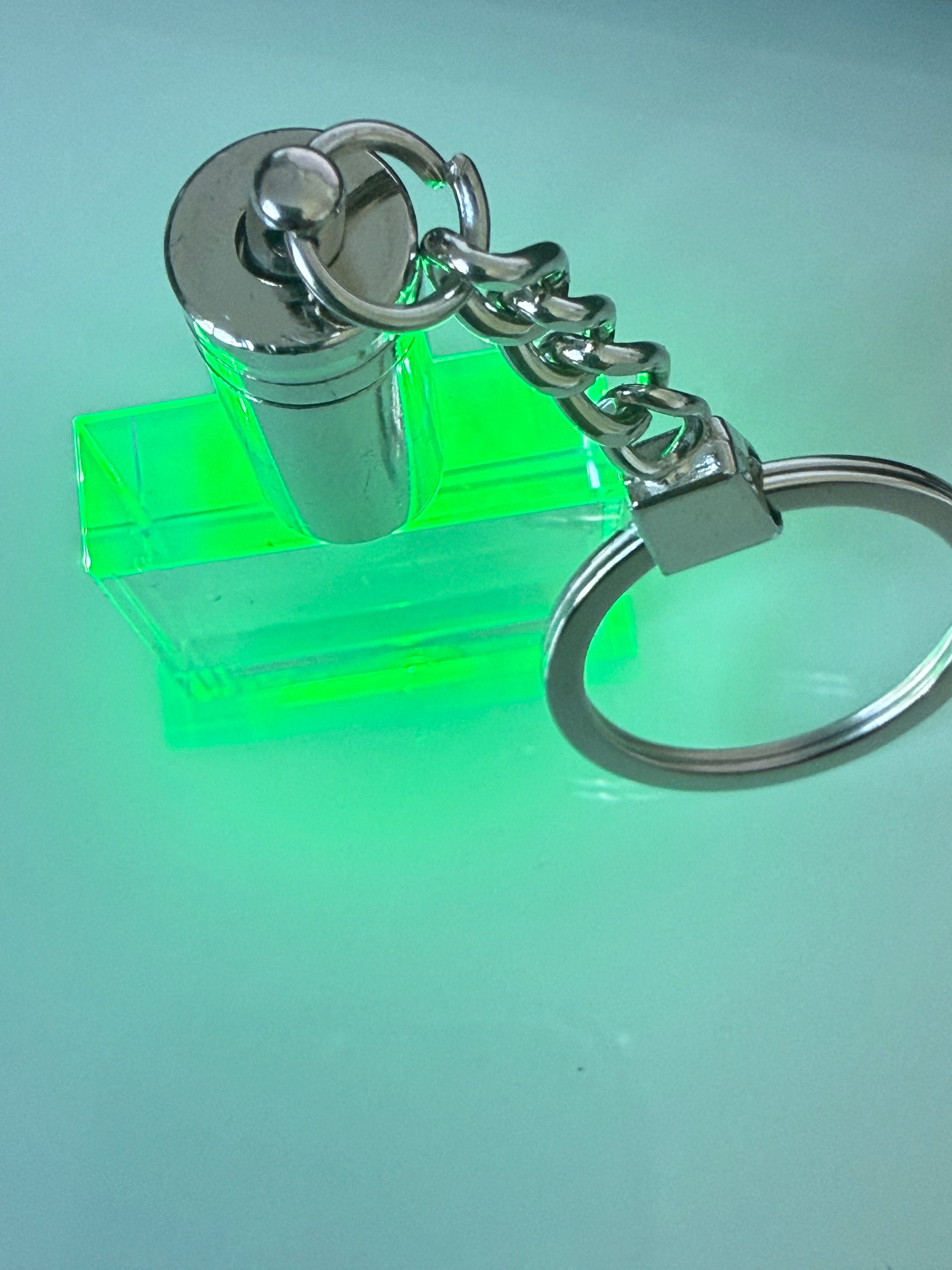 Custom 3D Crystal Keychain (LED Light Up)